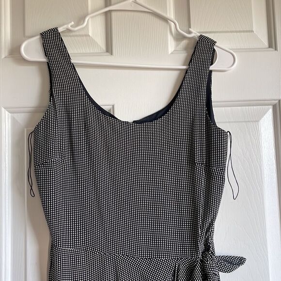 Ann Taylor Polka Dot Side Tie MIDI Dress - Picture 2 of 6